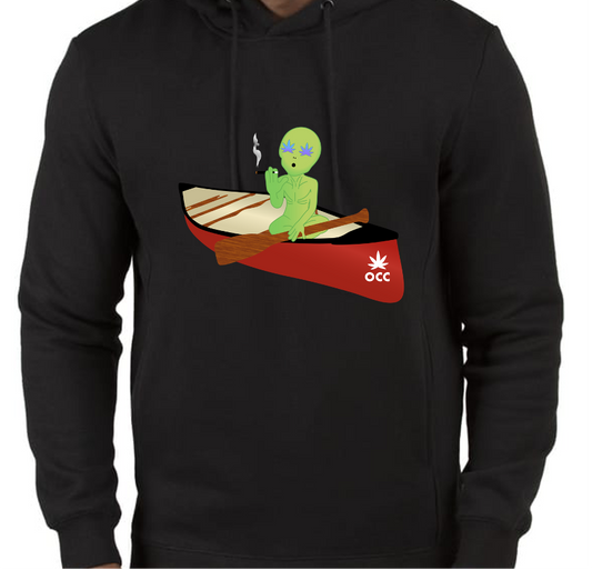 The Alien is Canoeing Premium Graphic Hoodie