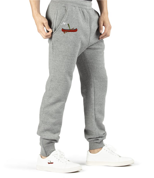 Grey Premium Graphic Track Pants
